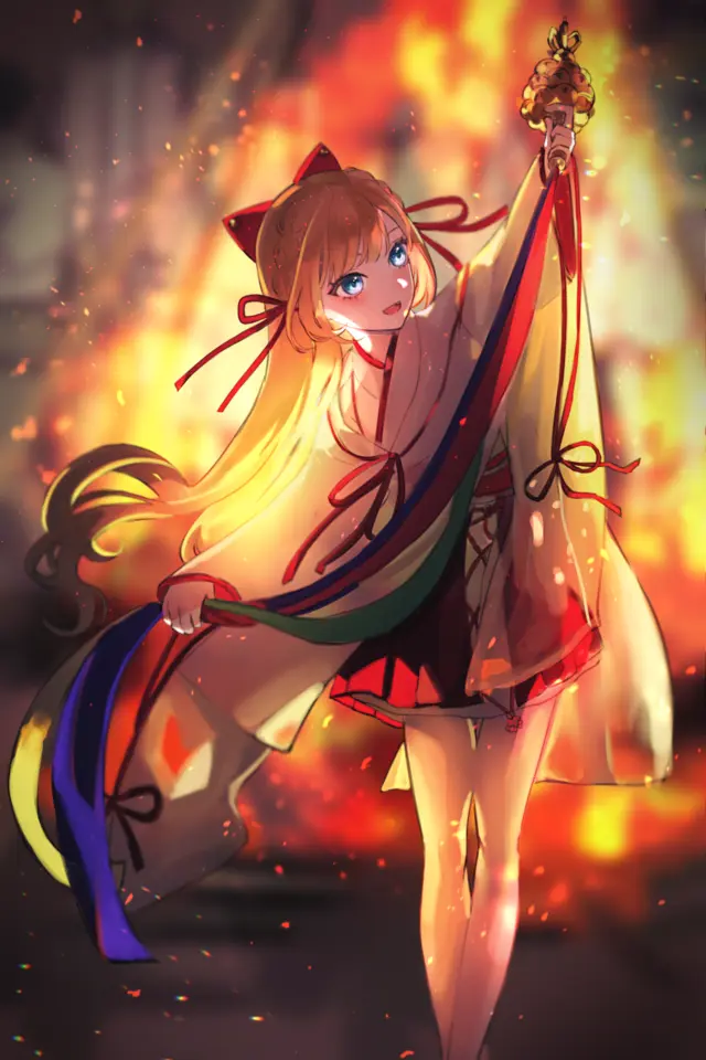 神楽舞のイラスト